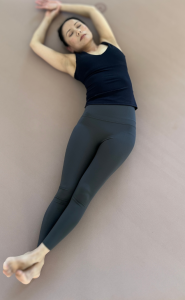Yin Yoga pose Banana Pose Yin Yoga pose for side body